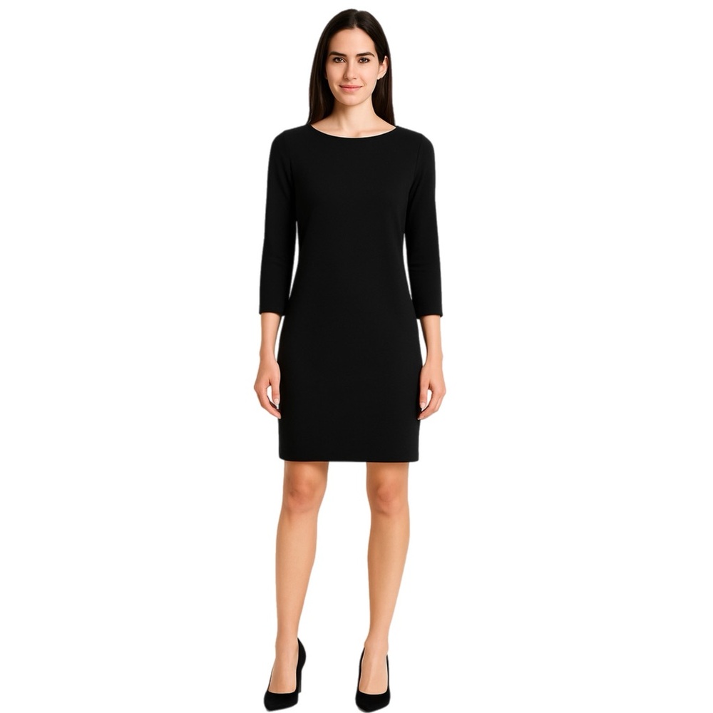 EUC Vince Women’s Long Sleeve Black Stretch Sheath Dress - Size Med MSRP $249
